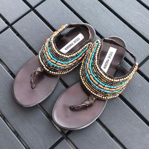 Brand New ❤️Steve Madden Beaded Sandals❤️ sz 8